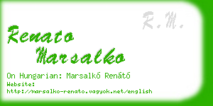 renato marsalko business card
